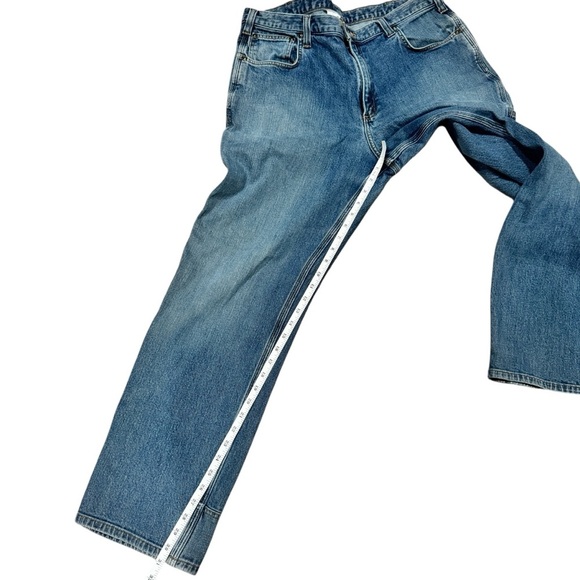 Carhartt Men’s Relaxed Git Carpenter Denim Jeans Mens 38x32 - Picture 6 of 10